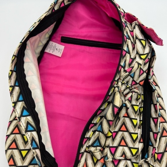 KAVU COLORFUL GEOMETRIC PATTERN SLINGBACK BAG GREAT CONDITION - Picture 6 of 15